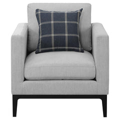 Apperso 3-piece Upholstered Track Arm Sofa Set Light Grey - 508681-S3