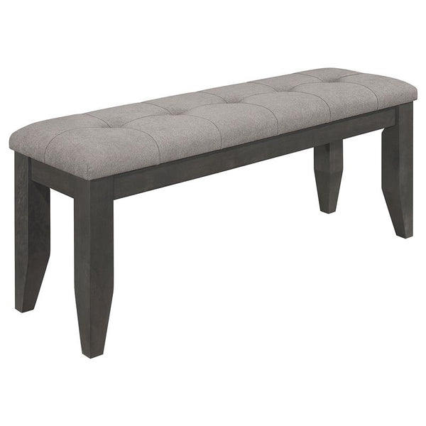 Dalila Padded Cushion Bench Grey and Dark Grey - 102723GRY