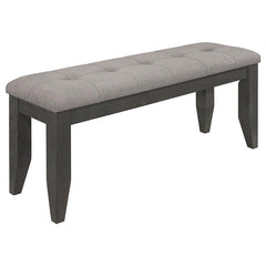 Dalila Padded Cushion Bench Grey and Dark Grey - 102723GRY