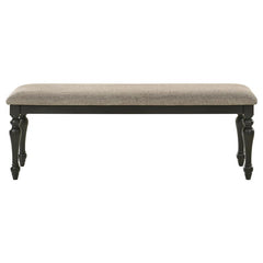 Bridget 6-piece Rectangular Dining Set Brown Brushed and Charcoal Sandthrough - 108221-S6