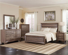Kauffman 5-piece Queen Bedroom Set Washed Taupe - 204191Q-S5