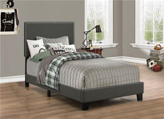 Boyd Upholstered Twin Panel Bed Charcoal - 350061T