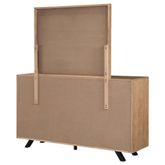 Taylor 7-drawer Dresser with Mirror Light Honey Brown - 223423M