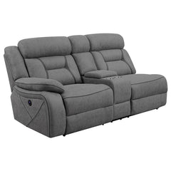 Higgins Upholstered LAF Power Loveseat Grey - 600370B1
