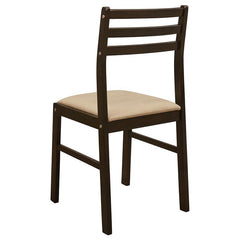 Bucknell 3-piece Dining Set with Drop Leaf Cappuccino and Tan - 130005