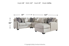 Dellara 4-Piece Sectional with Chaise - 32101S6