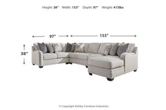 Dellara 5-Piece Sectional with Chaise - 32101S8