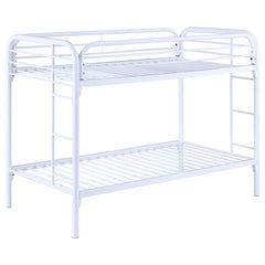 Morgan Metal Twin Over Twin Bunk Bed White - 2256W