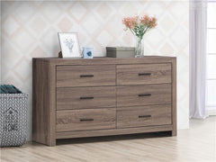 Brantford 6-drawer Dresser Barrel Oak - 207043