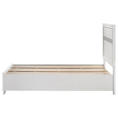 Miranda Wood Twin Storage Panel Bed White - 205111T