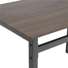 Lana 5-piece Rectangular Dining Table Set Dark Brown and Matte Black - 150505