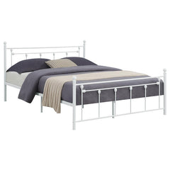 Canon Metal Queen Open Frame Bed White - 422736Q