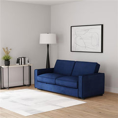 Gretchen Upholstered Convertible Sleeper Sofa Bed Navy Blue - 360240