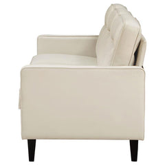 Jonah Upholstered Track Arm Sofa Ivory - 509651