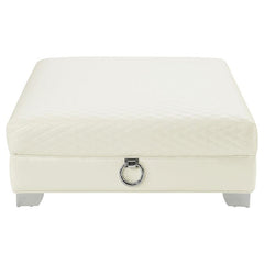 Chaviano 4-piece Upholstered Track Arm Sofa Set Pearl White - 505391-S4