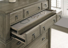 Alderwood 5-drawer Bedroom Chest French Grey - 223125