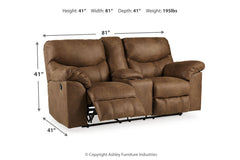 Boxberg Reclining Loveseat with Console - 3380294