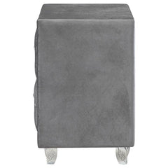 Deanna 2-drawer Rectangular Nightstand Grey - 205102