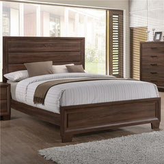 Brandon Wood Queen Panel Bed Warm Brown - 205321Q