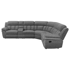 Bahrain 6-piece Modular Reclining Sectional Sofa Charcoal - 609540