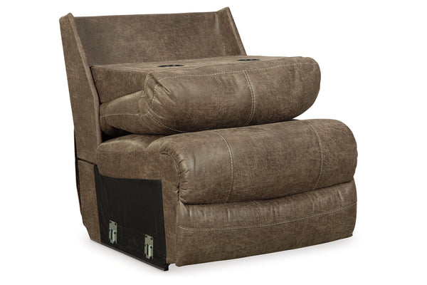 Segburg Armless Chair with Drop Down Table - 3430354