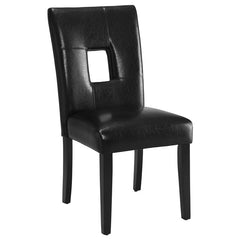 Shannon Open Back Upholstered Dining Chairs Black (Set of 2) - 103612BLK