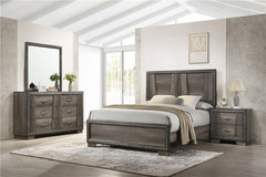 Janine 4-piece Eastern King Bedroom Set Grey - 223551KE-S4