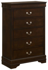 Louis Philippe 5-piece Eastern King Bedroom Set Cappuccino - 202411KE-S5