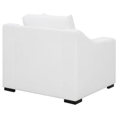 Ashlyn Upholstered Sloped Arm Accent Chair White - 509893