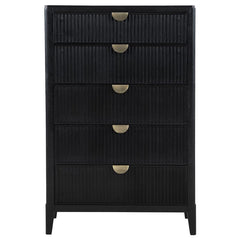 Brookmead 5-drawer Bedroom Chest Black - 224715