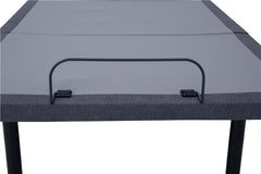 Negan Eastern King Adjustable Bed Base Grey and Black - 350132KE