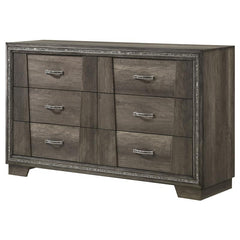Janine 6-drawer Dresser Grey - 223553