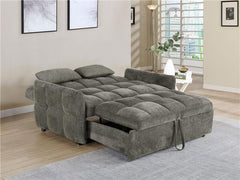 Cotswold Upholstered Convertible Sleeper Sofa Bed Dark Grey - 508308