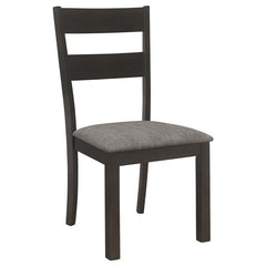 Jakob 7-piece Rectangular Dining Set Grey and Black - 115131-S7