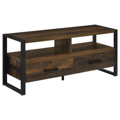 James 2-drawer Engineered Wood 48" TV Stand Dark Pine - 704281