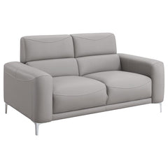 Glenmark Upholstered Track Arm Loveseat Taupe - 509732