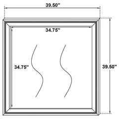 Lucia Dresser Mirror White - 224734