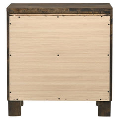 Woodmont 2-drawer Nightstand Rustic Golden Brown - 222632