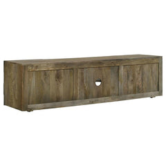 Keese 2-door Wood 70" TV Stand Media Console Mango Brown - 702333