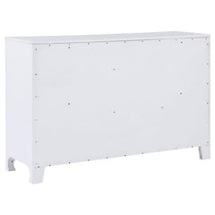 Anastasia 6-drawer Dresser Pearl White - 224753