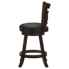 Calecita Swivel Counter Height Stools with Upholstered Seat Cappuccino (Set of 2) - 101929