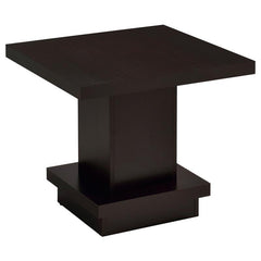 Reston Square Engineered Wood Side End Table Cappuccino - 705167