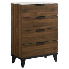 Mays 5-piece Eastern King Bedroom Set Walnut - 215961KE-S5