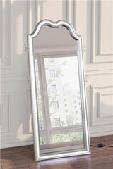 Evangeline Full Length LED Light Floor Mirror Silver Oak - 223400