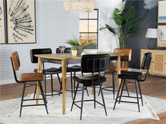 Partridge 7-piece Rectangular Counter Height Dining Set Natural Sheesham - 110578-S7