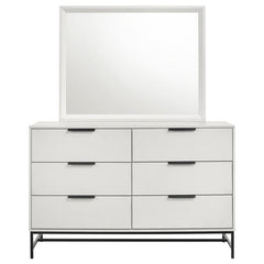 Sonora 6-drawer Dresser with Mirror White - 224863M