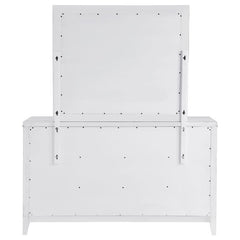 Marielle 6-drawer Dresser with Mirror Distressed White - 224843M