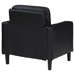 Ruth Upholstered Track Arm Accent Chair Black - 508363