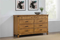 Brenner 8-drawer Dresser Rustic Honey - 205263