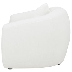 Isabella Faux Sheepskin Upholstered Accent Chair Natural - 509873